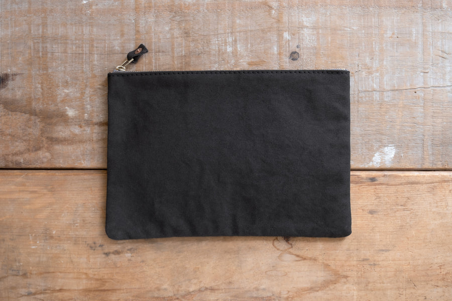 FLAT POUCH “Continental” - Regular Charcoal Grey