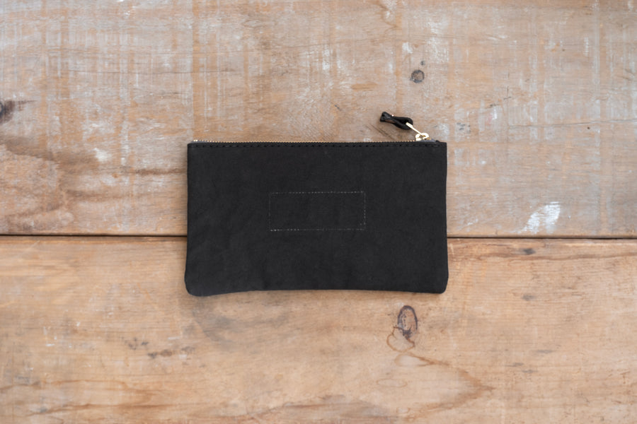 FLAT POUCH “Continental” - Small Charcoal Gray